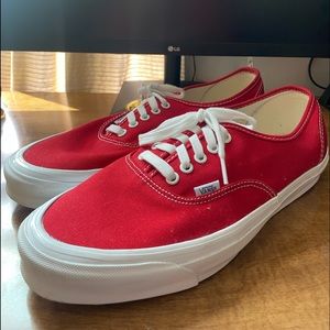 Red Vans size 12